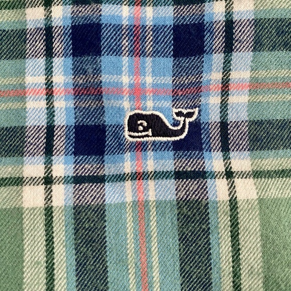 Vineyard Vines Other - Vineyard Vines Boys Whale Shirt Plaid Long Sleeve Button xl 18 nwot worn once​